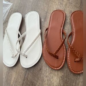 Sandals 2 for $10 Brand New